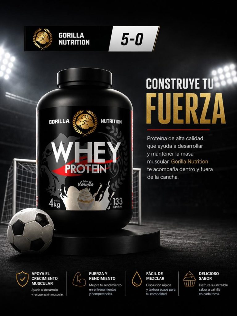 Proteína Whey Gorilla Nutrition | 2 kg y 3 kg | Varios Sabores