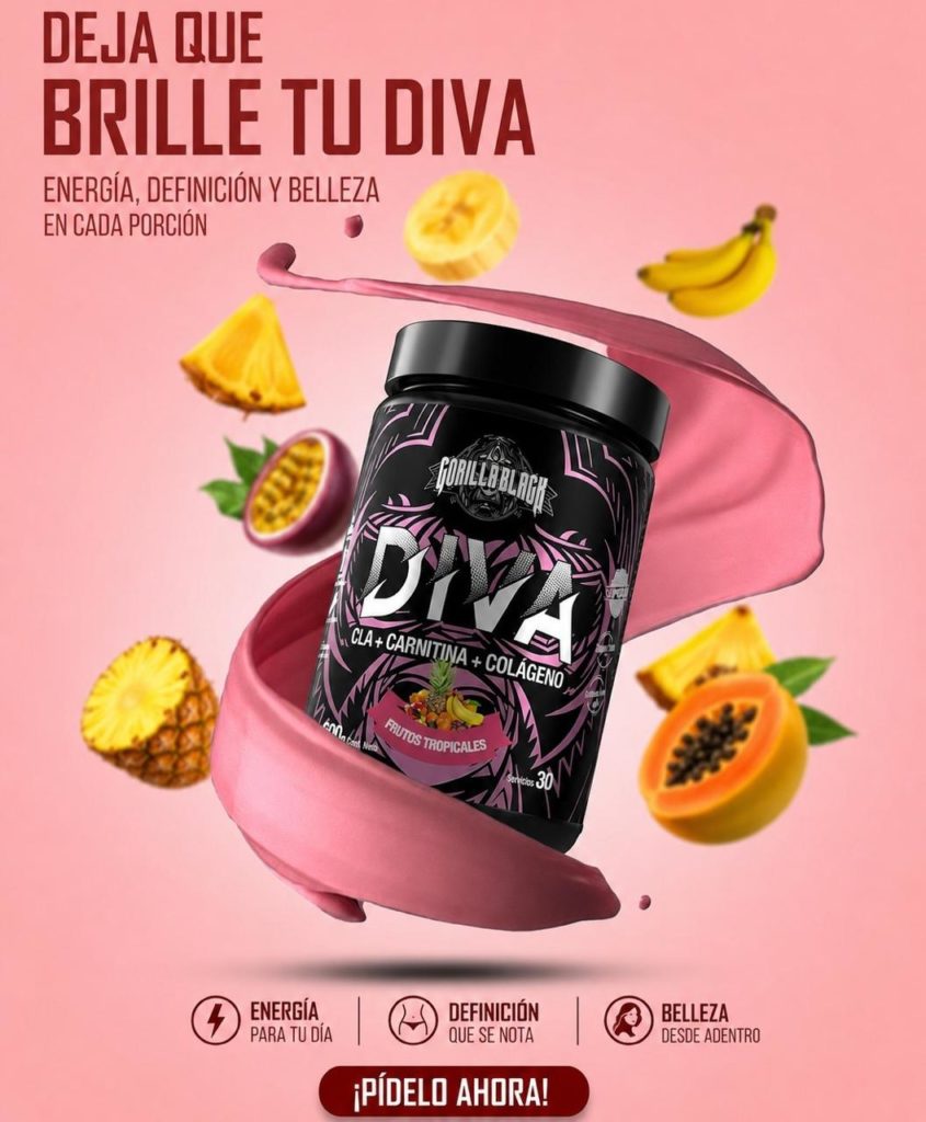DIVA L-Carnitina + Colágeno 1 kg | Gorilla Nutrition | Varios Sabores