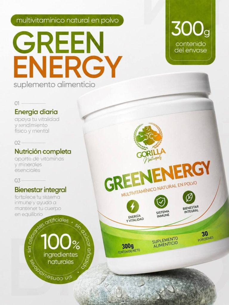 Green Energy – Multivitamínico Natural en Polvo