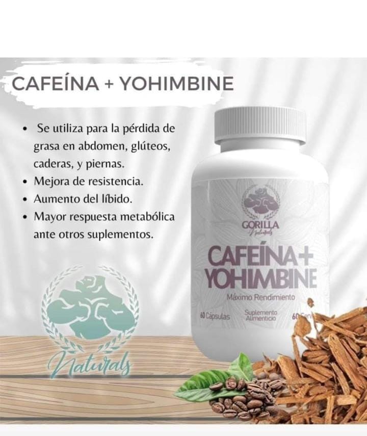 Cafeína + Yohimbine – Máxima Energía y Quema de Grasa